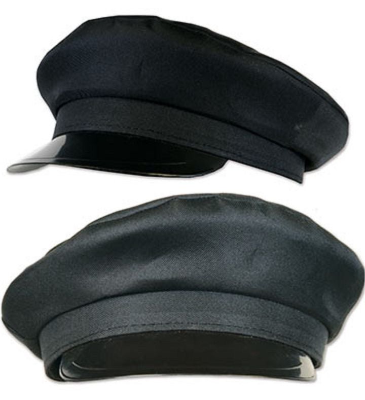 Pack Of 12 Old Hollywood Black Chauffeur Costume Hat   Adult One Size