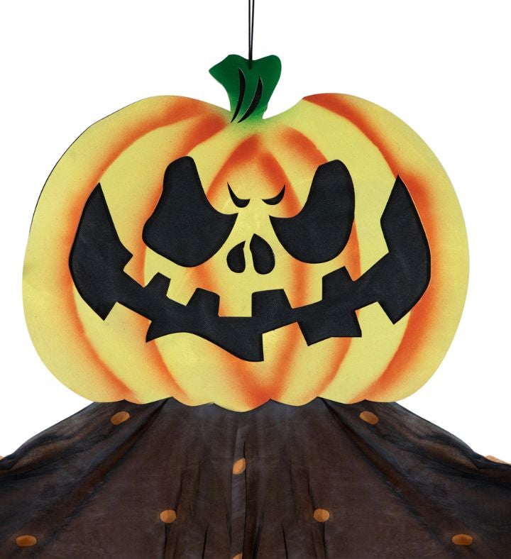 11' Scary Jack-o-lantern Halloween Hanging Decoration