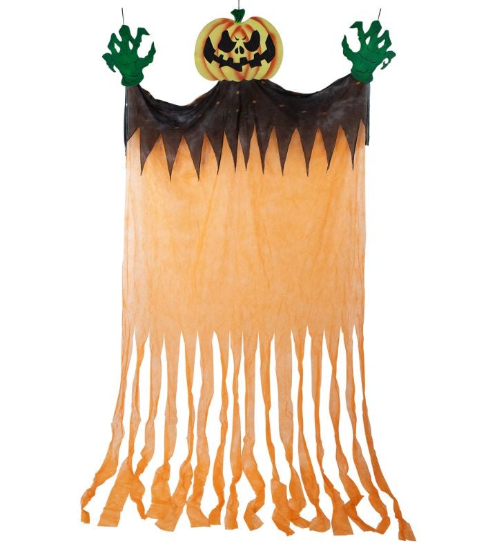 11' Scary Jack o lantern Halloween Hanging Decoration