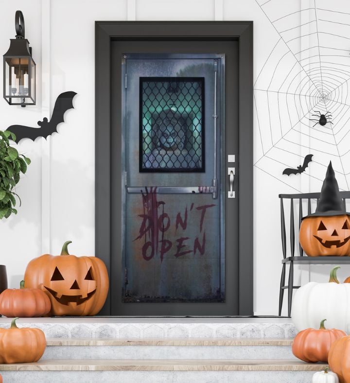 Don't Open Hospital Entryway Halloween Scary Door Decoration - 6'