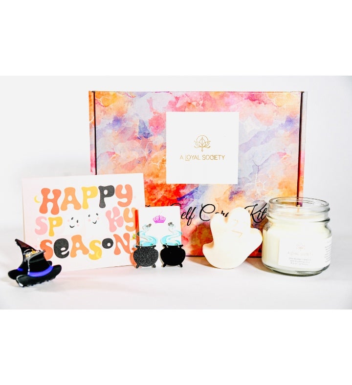 Happy Spooky Season Halloween Spa Gift Box With Earrings