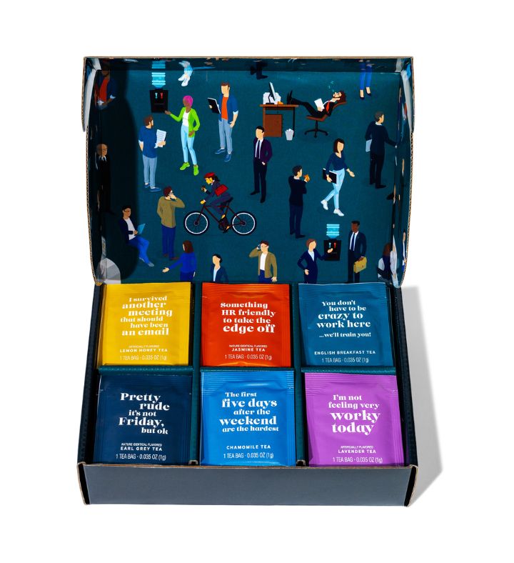 Funny Office Jokes Tea Gift, Set Of 90