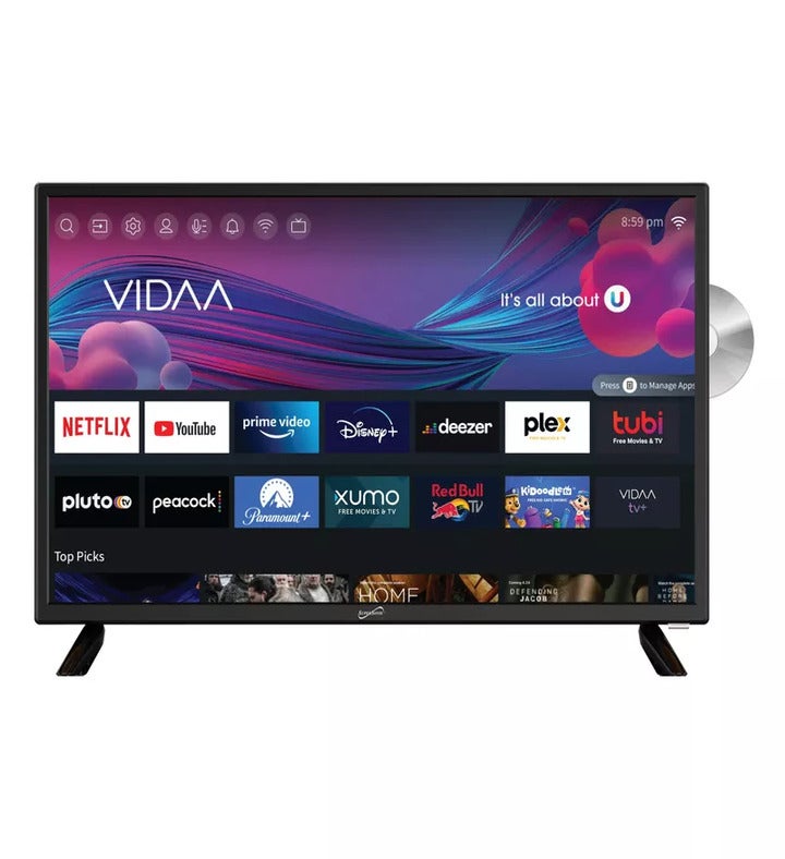 Vidaa Smart Led Hdtv With Built in Dvd Player   24 Inch