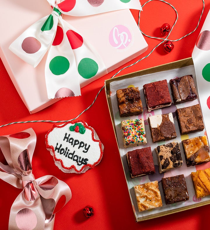 Happy Holidays Brownie Box