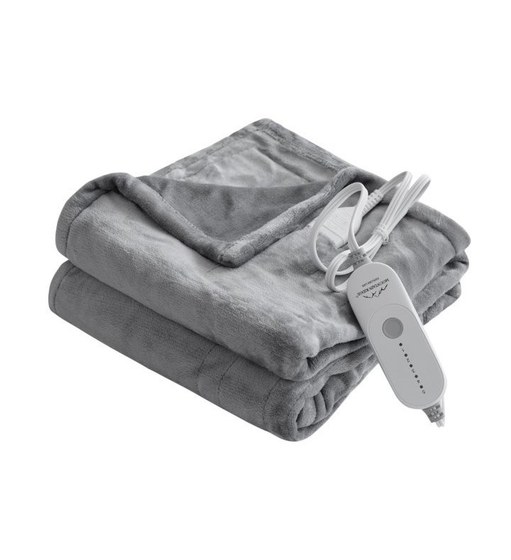 Microplush Heated 50x60 Throw    gray