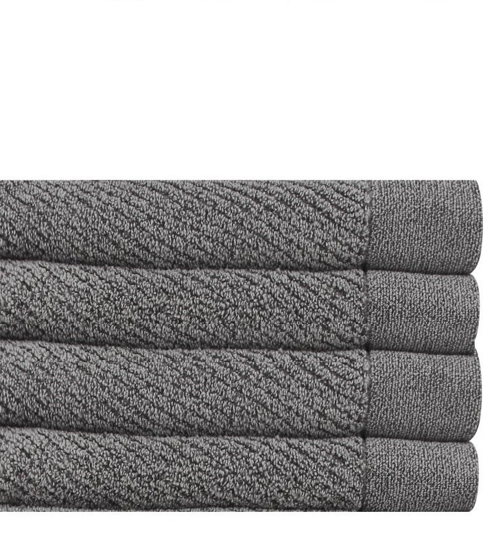 Tailored 4pcs Set Hand Towel    grey