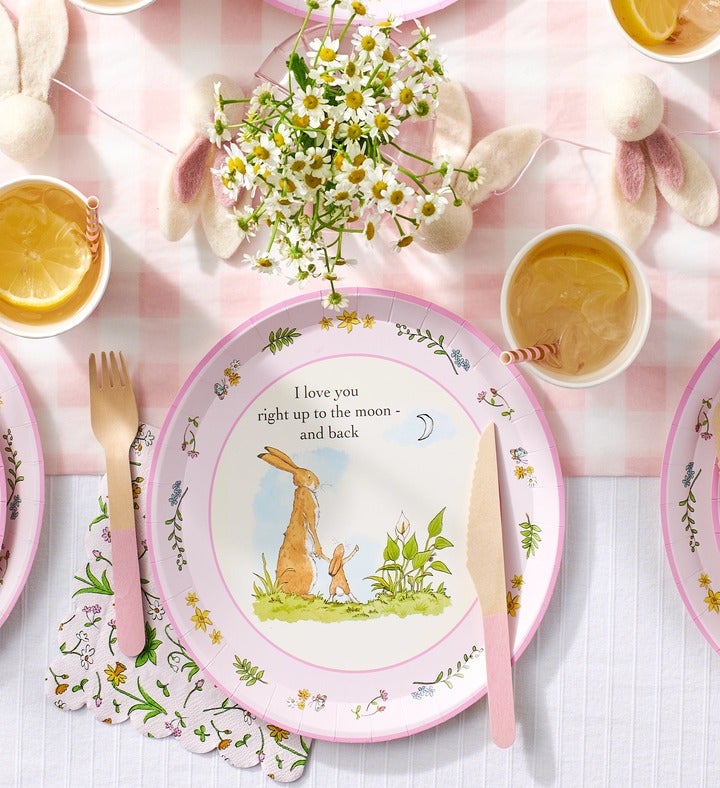 Guess How Much I Love You Pink Large Plates  10 Per Pack