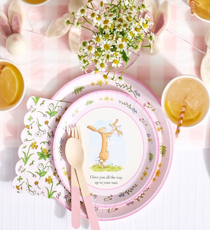 Guess How Much I Love You Pink Large Plates  10 Per Pack