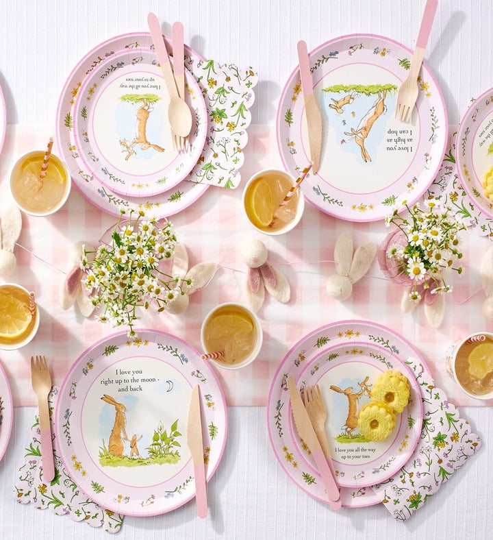Guess How Much I Love You Pink Large Plates  10 Per Pack