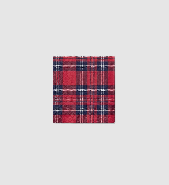Draper James X Coterie Plaid Cocktail Napkins (25 Per Pack)