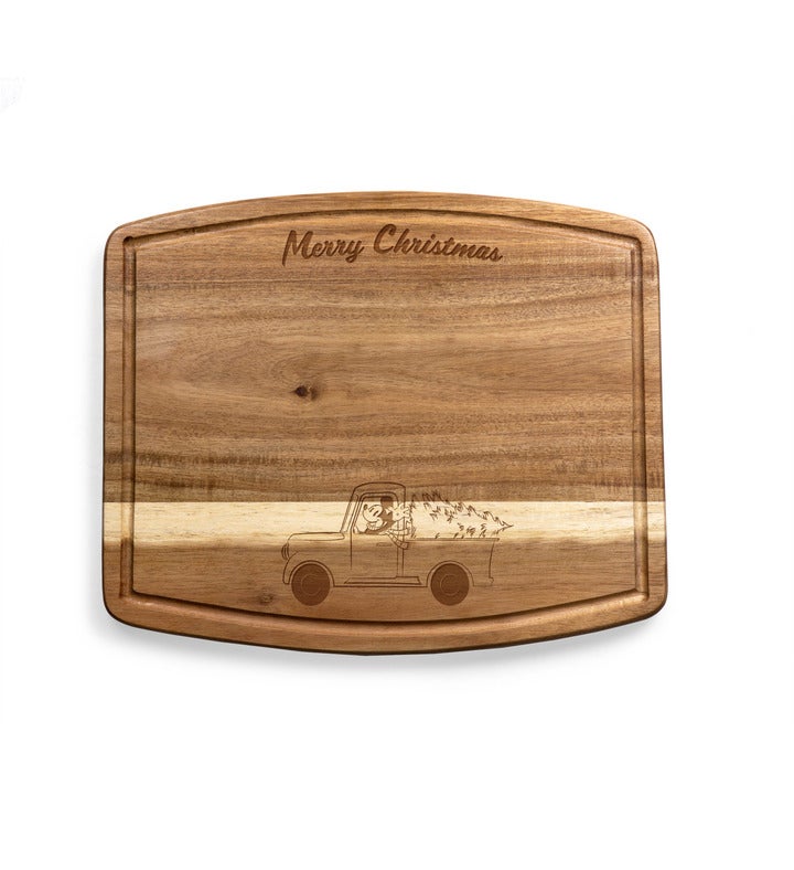 Mickey Mouse - Christmas - Ovale Acacia Cutting Board, (acacia Wood)