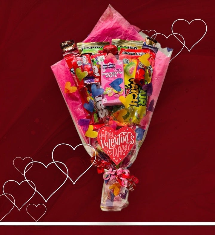 Flower Style Valentine's Candy Bouquet