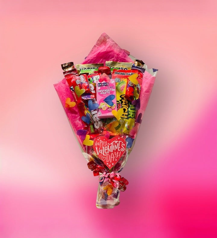 Flower Style Valentine's Candy Bouquet