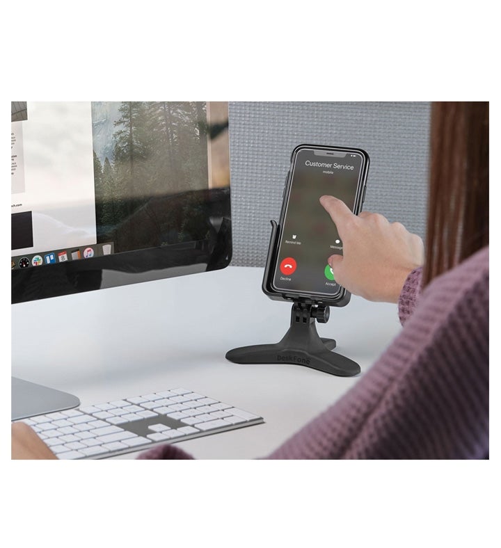 Weathertech Deskfone Universal Desktop Cell Phone Holder    black
