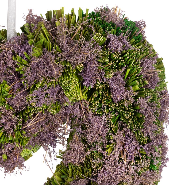 Moss And Twig Valentine's Day Heart Artificial Wreath - 14.5" - Purple