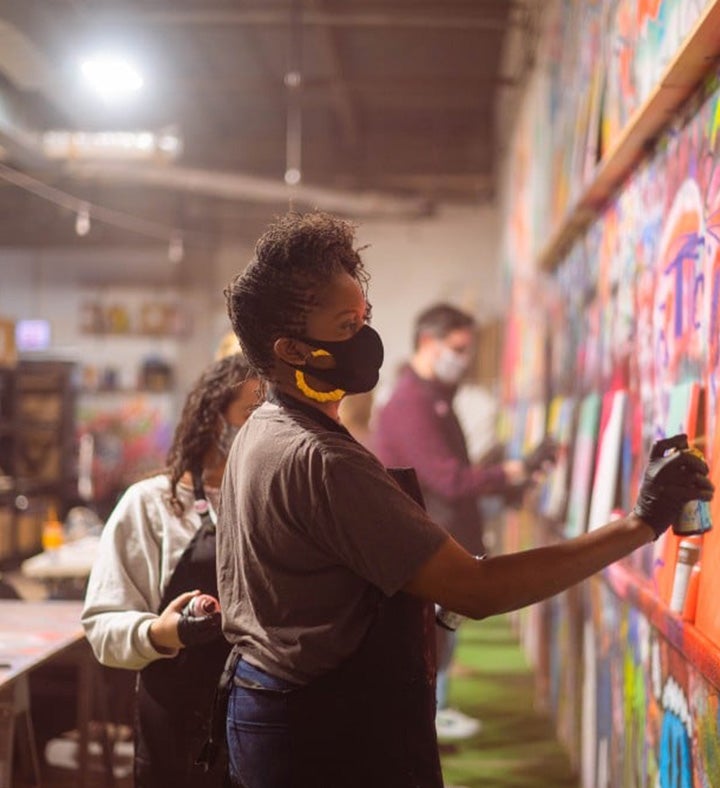 Spray Paint And Sip Experience For Two - Atlanta