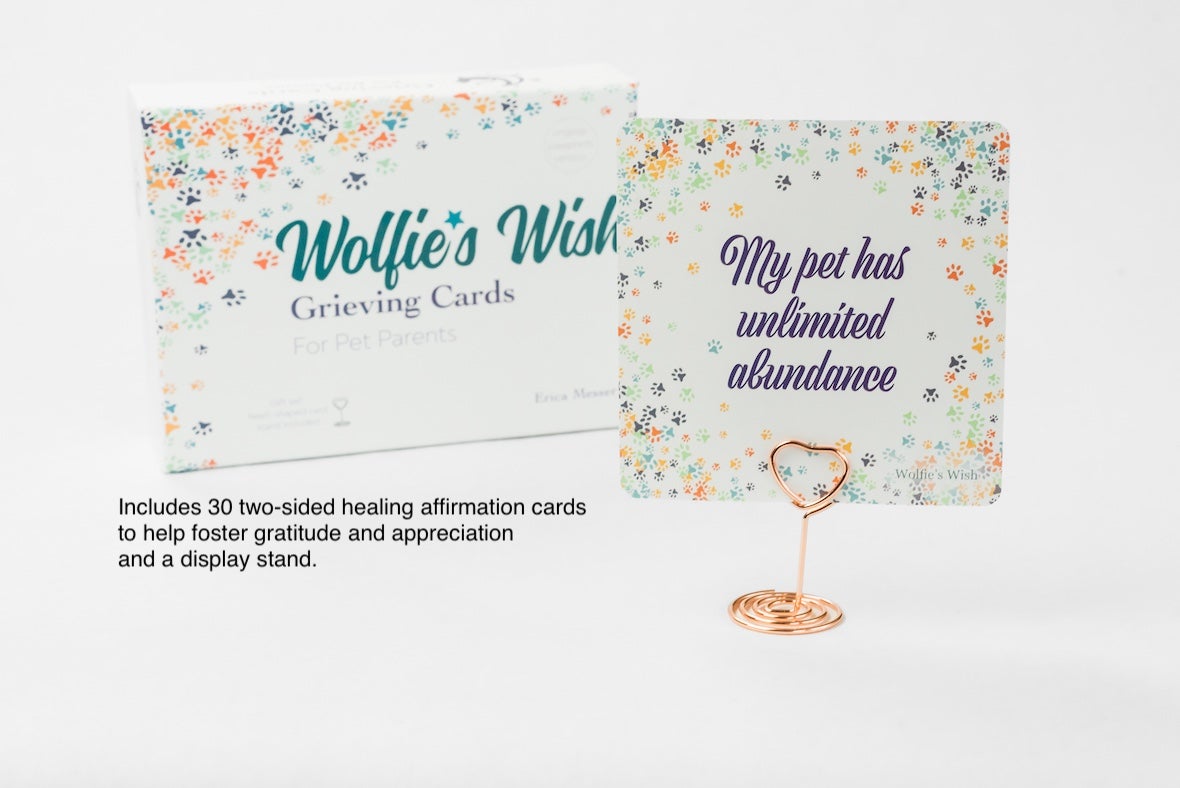 Gift Edition Wolfie's Wish Pet Loss Grieving Card Deck