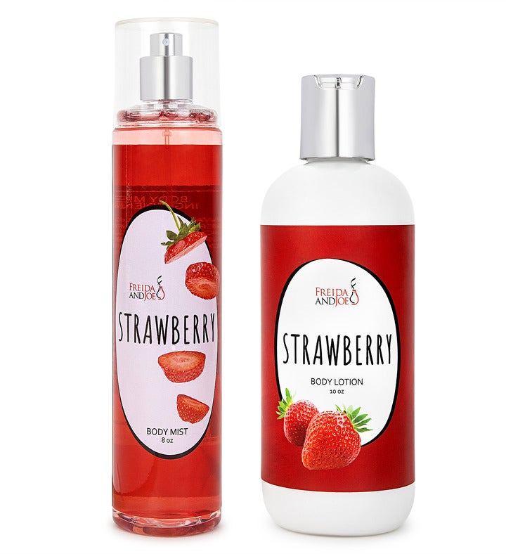 Valentines Day Strawberry Fragrance Body Lotion And Body Mist