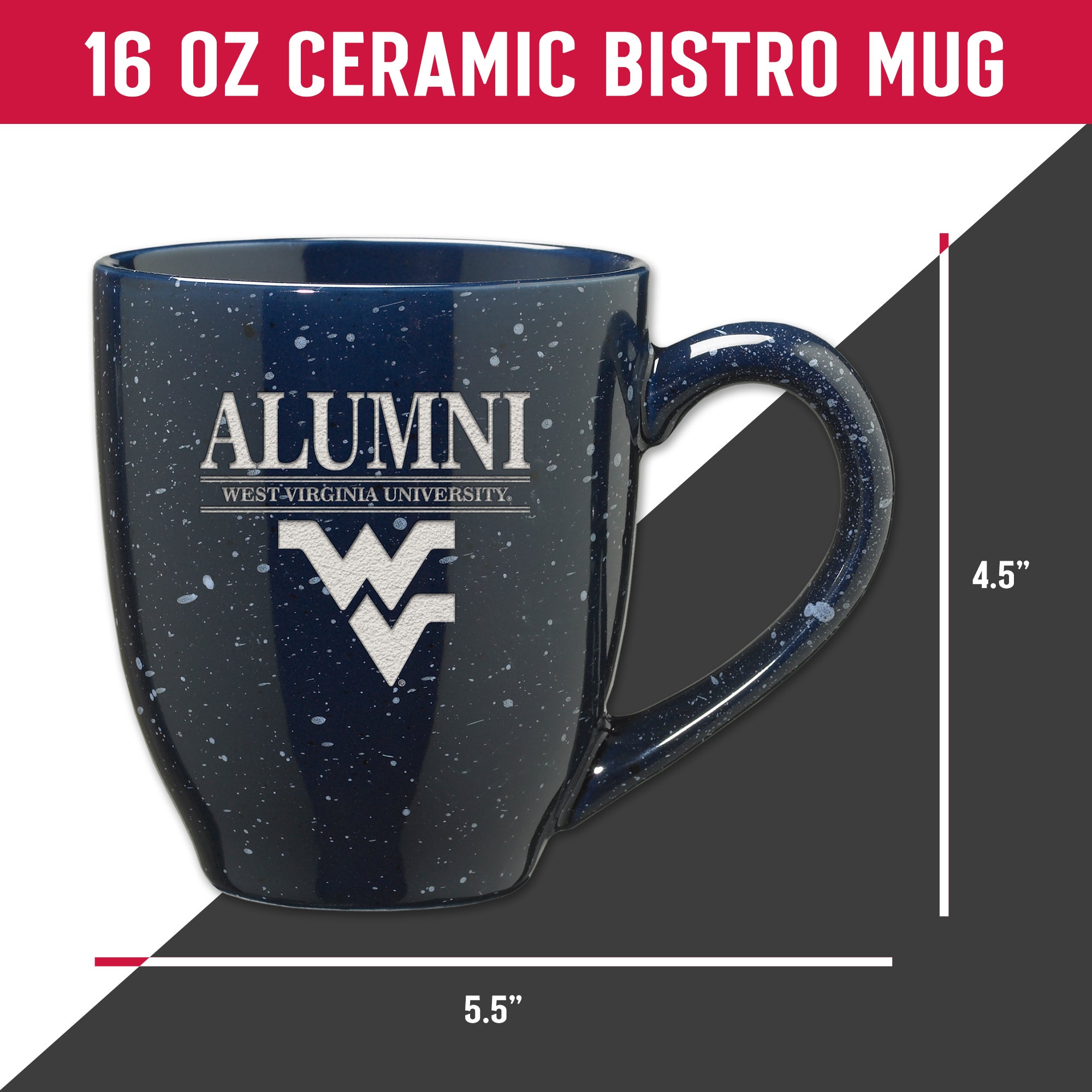 College Alumni Engraved Ceramic Coffee Mug 16 oz.