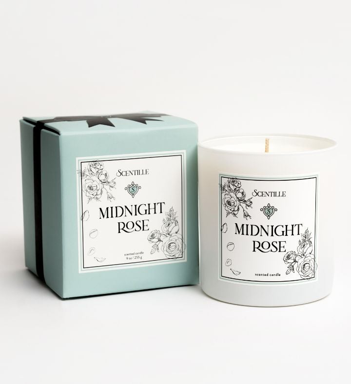 Scentille Midnight Rose Candle