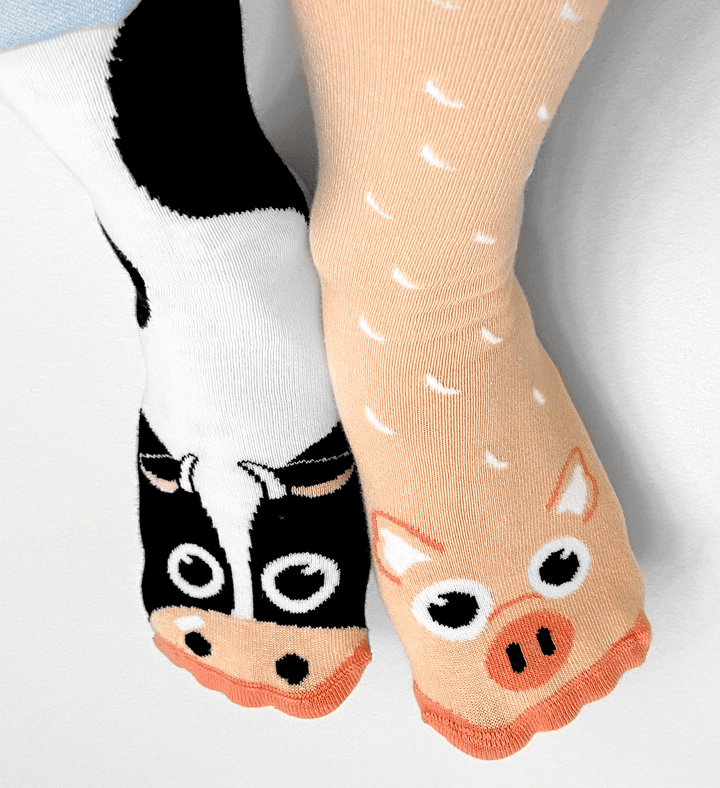Cow & Pig Pals Socks