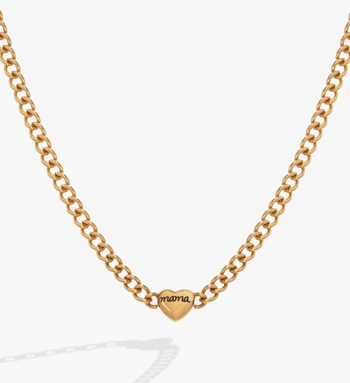 Mama Curb Chain Necklace