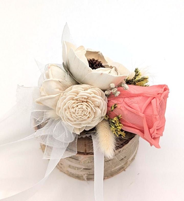 Lasting Preserved Coral Rose Corsage
