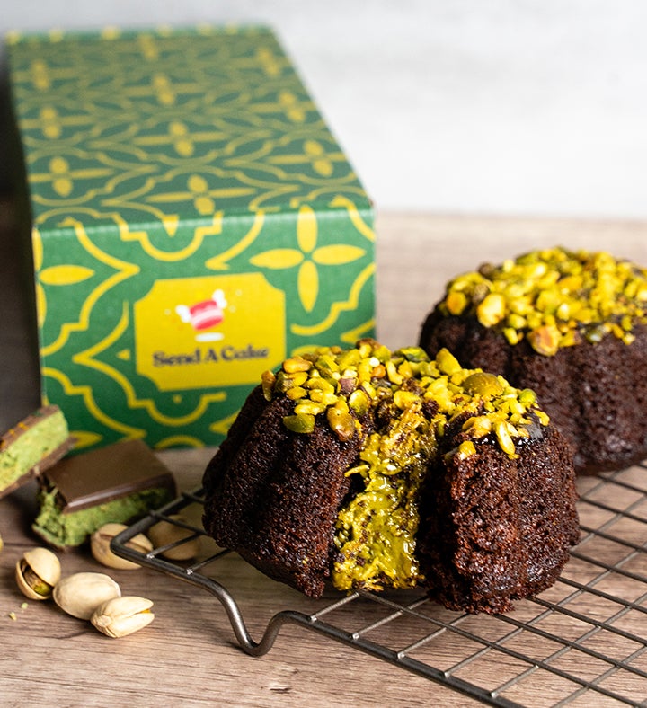 Dubai Chocolate Cake Duo