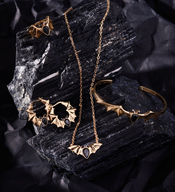 Crystal Bat Pendant