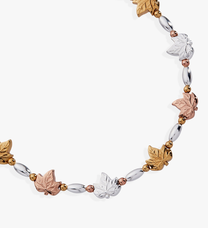 Woodland Falling Leaves Beaded Bangle