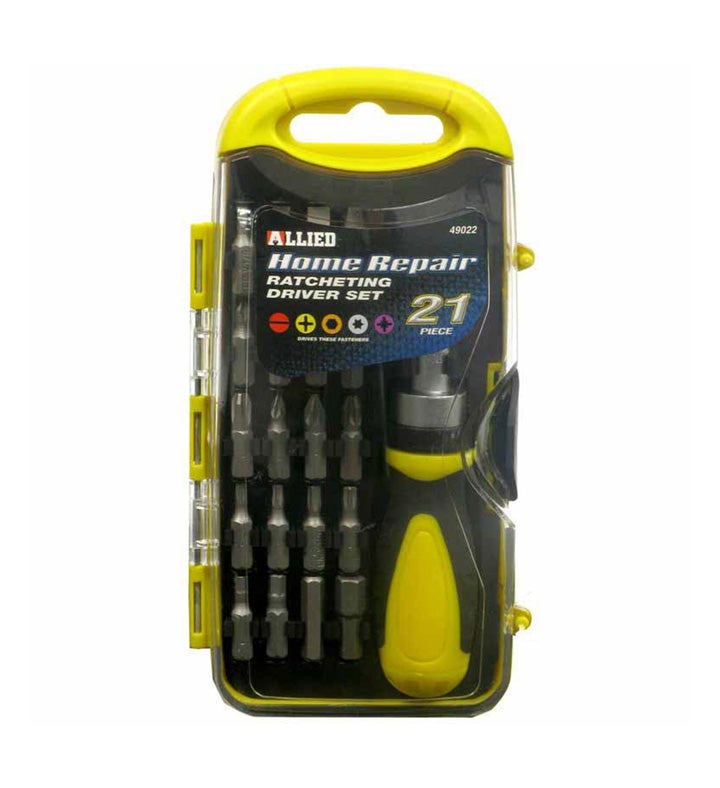 Allied Tools Home Repair Ratcheting Driver Set    21 Piecs