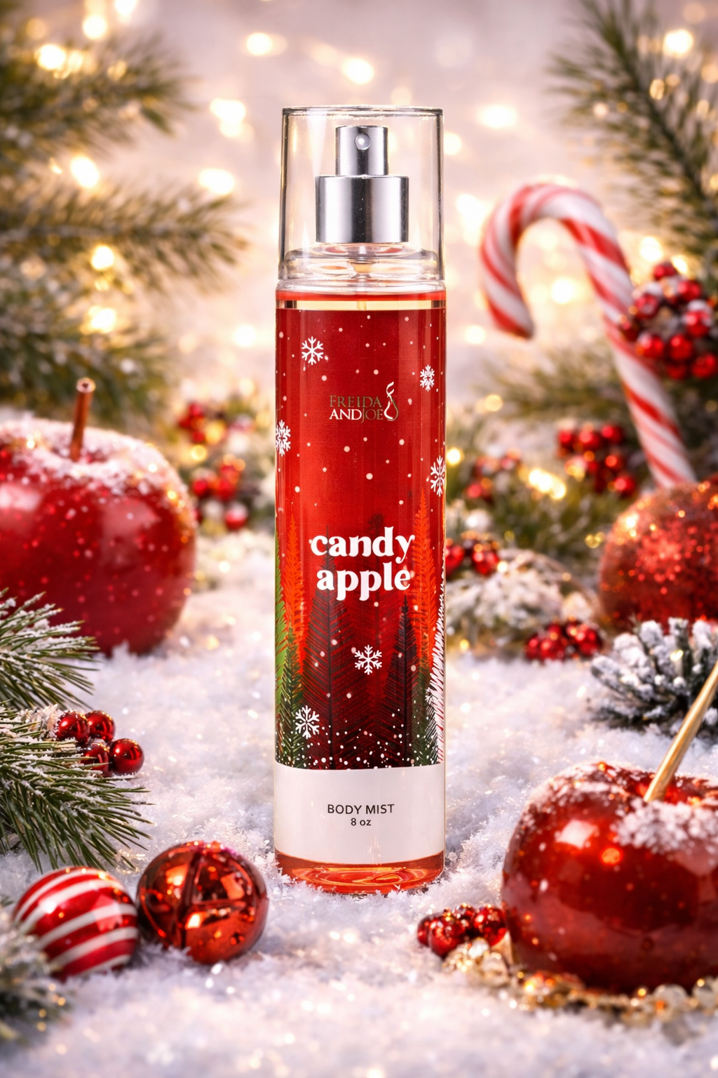 Winter Candy Apple Fragrance Body Mist in 8oz Spray Bottle