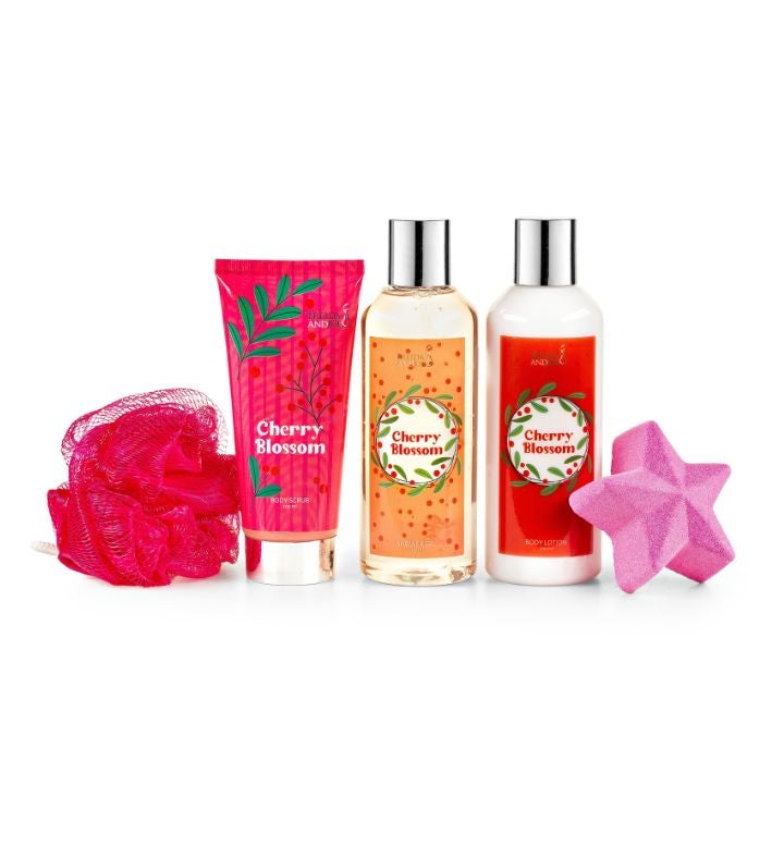 Cherry Blossom 5-Piece Bath and Body Collection Gift Box Set