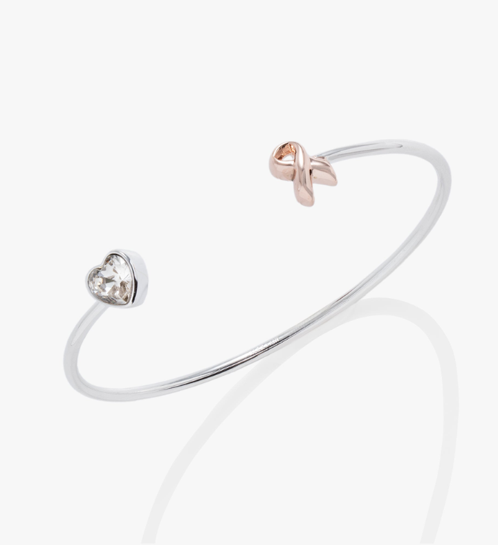 Breast Cancer Awareness Flex Cuff Bracelet