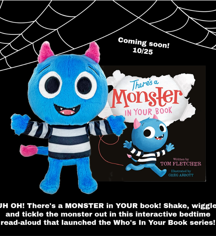 There's A Monster In Your Book 10" Plush And Board Book Gift Set