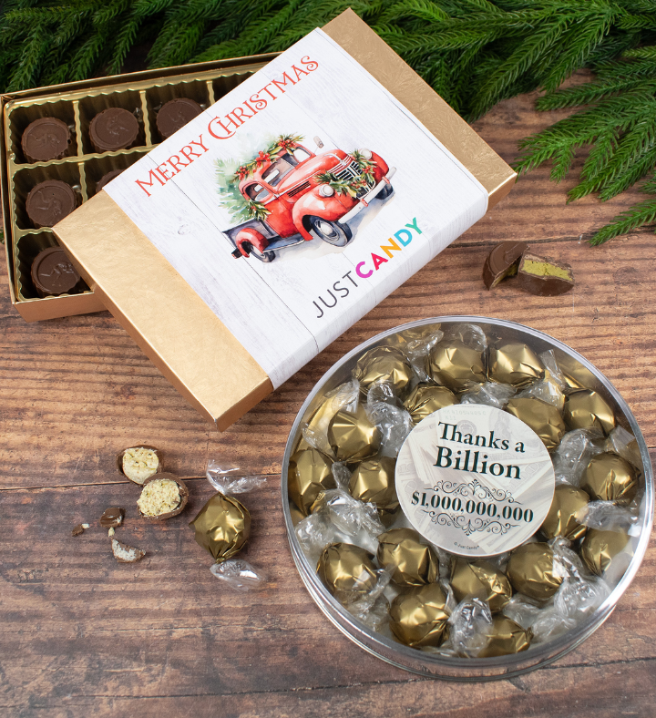 Thanks You Dubai Chocolate Truffles Gift Tin