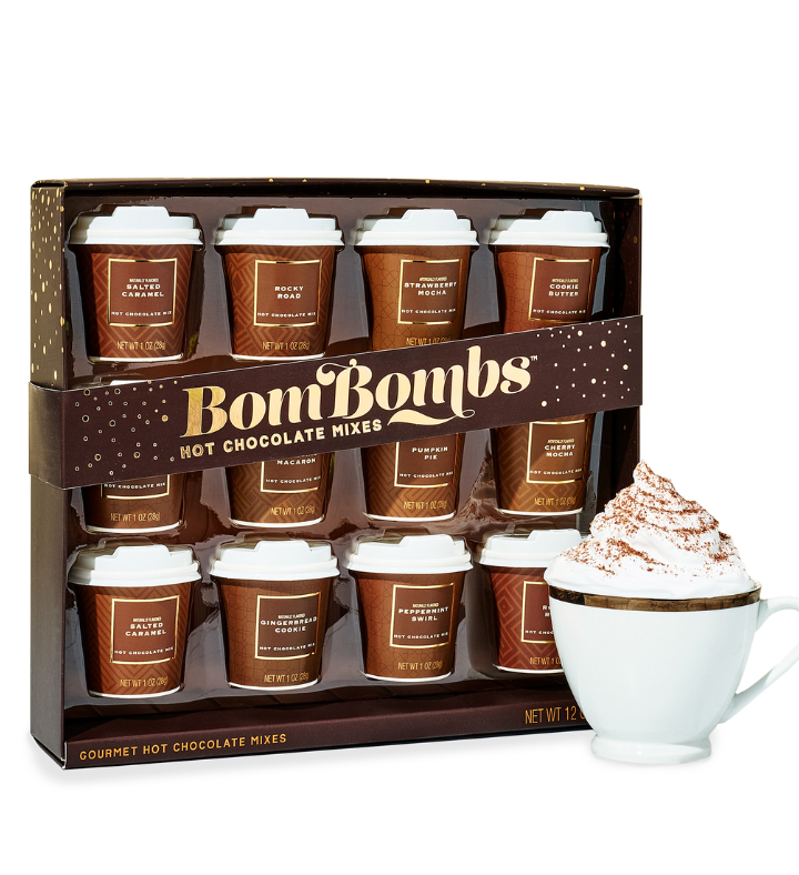 Bombombs Mini Hot Chocolate Gift Set In Signature Brown Packaging Set Of 12