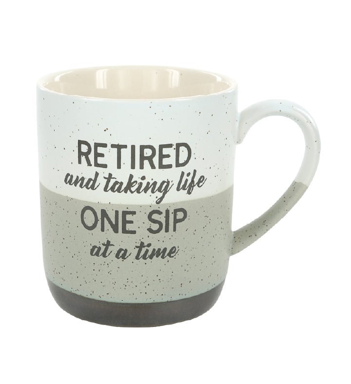 "Retired and Taking One Sip at a Time" Stoneware Mug
