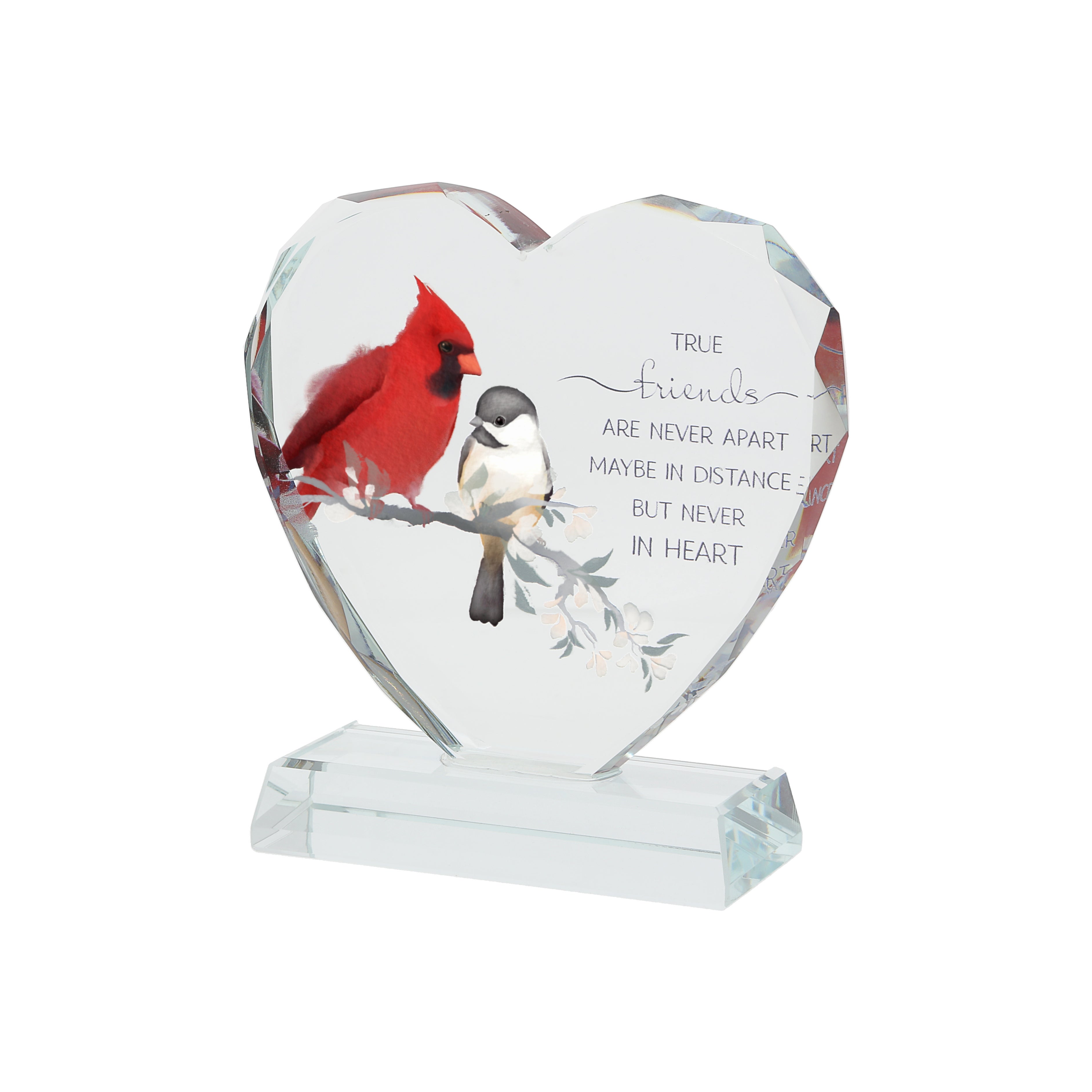 "True Friends" Crystal Heart Plaque