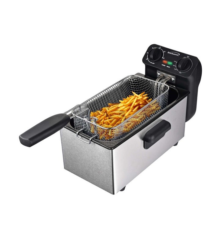 Brentwood 3l Or 12cup Electric Deep Fryer - (stainless Steel)