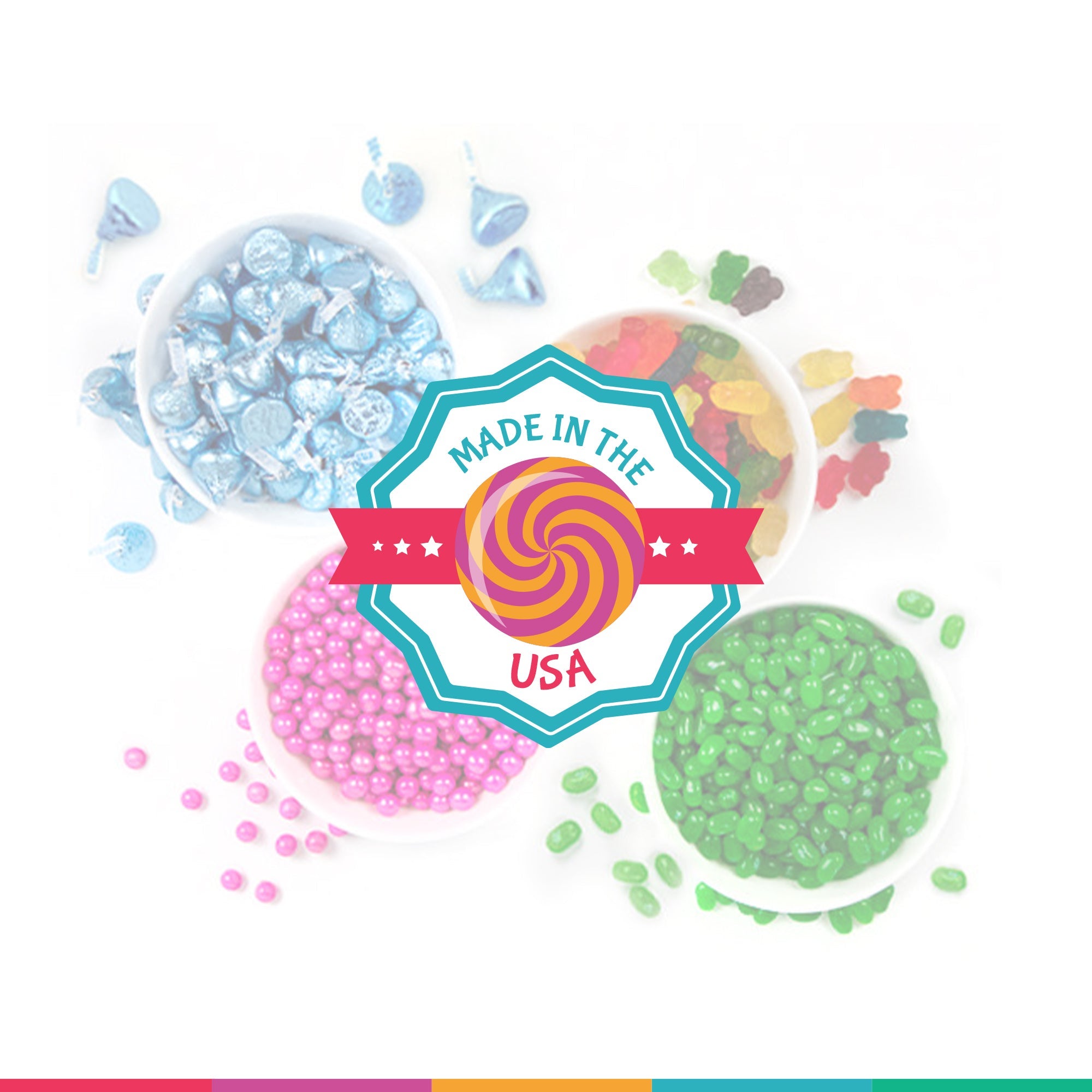 Mother's Day Floral Gift Tin With Sugar Free Hershey's Mix By Just Candy