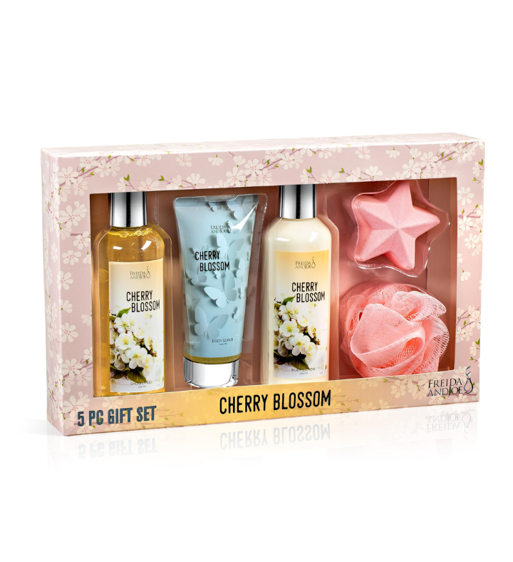 Cherry Blossom Spa Gift Box For Her Bath & Body Self care Gift Set