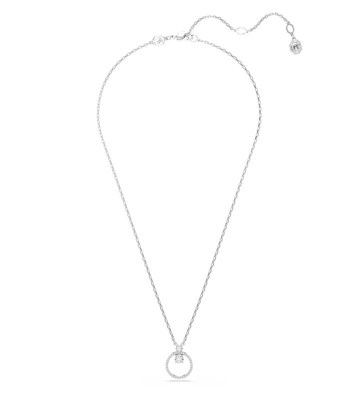 Constella Pendant Pavé Round Cut White Rhodium Plated