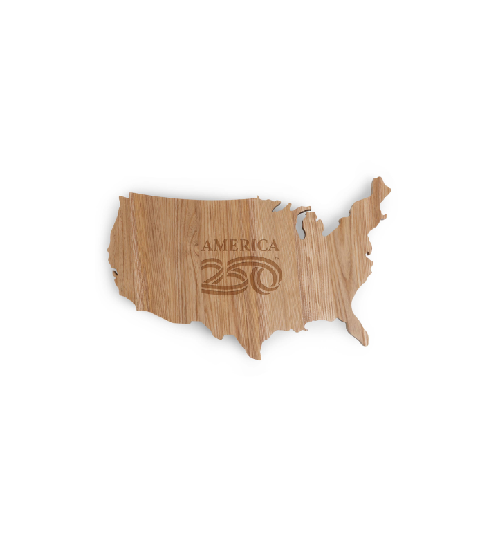 America250 - Usa Map Serving Board, (ashwood)