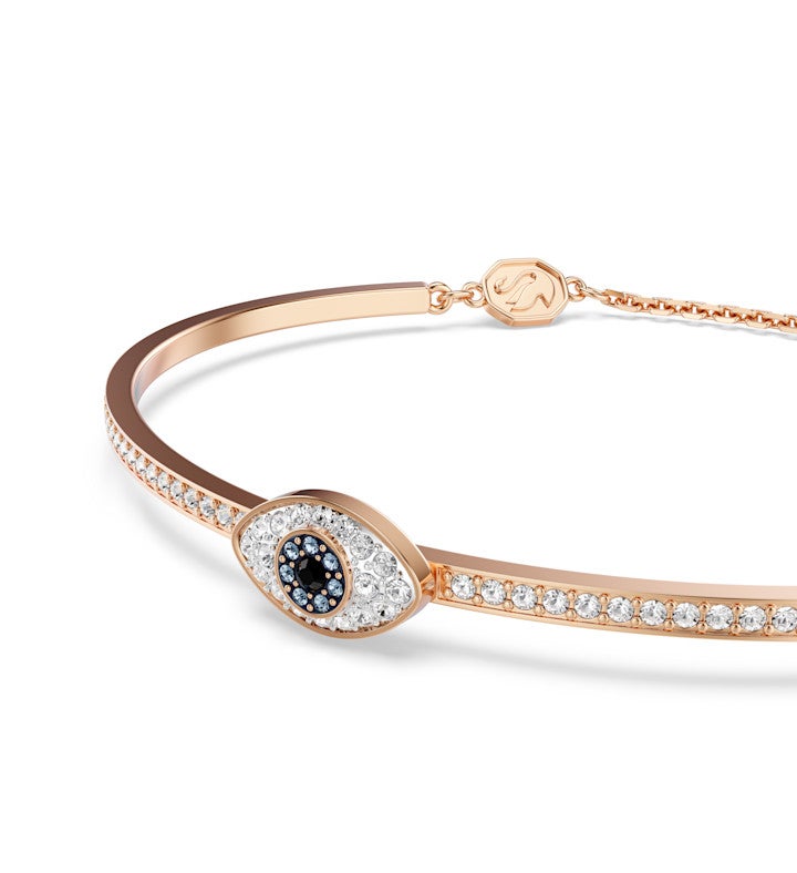 Symbolica Bangle, Eye, Multicolored, 18k Rose Gold Finish