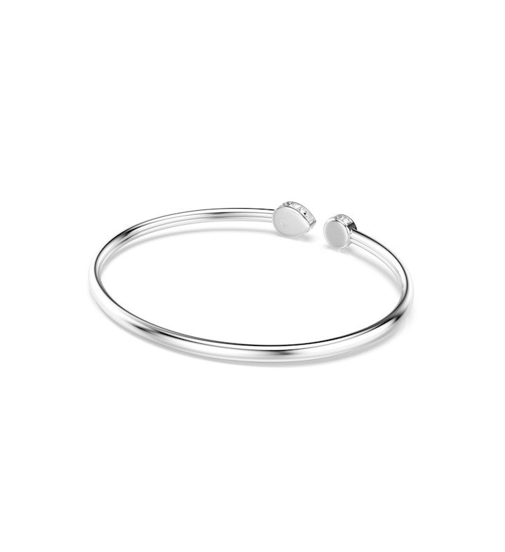 Chroma Bangle, Mixed Cuts, Multicolored, Rhodium Plated