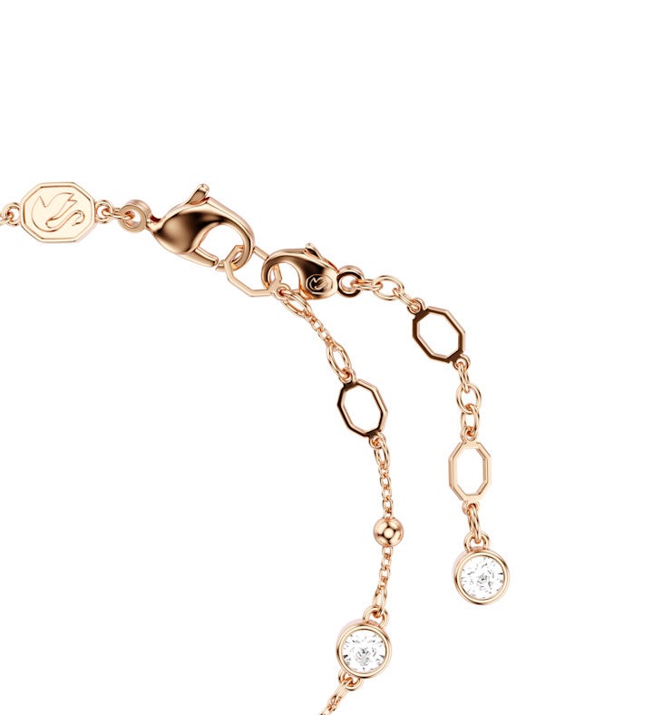 Imber Bracelet, Round Cut, White, 18k Rose Gold Finish