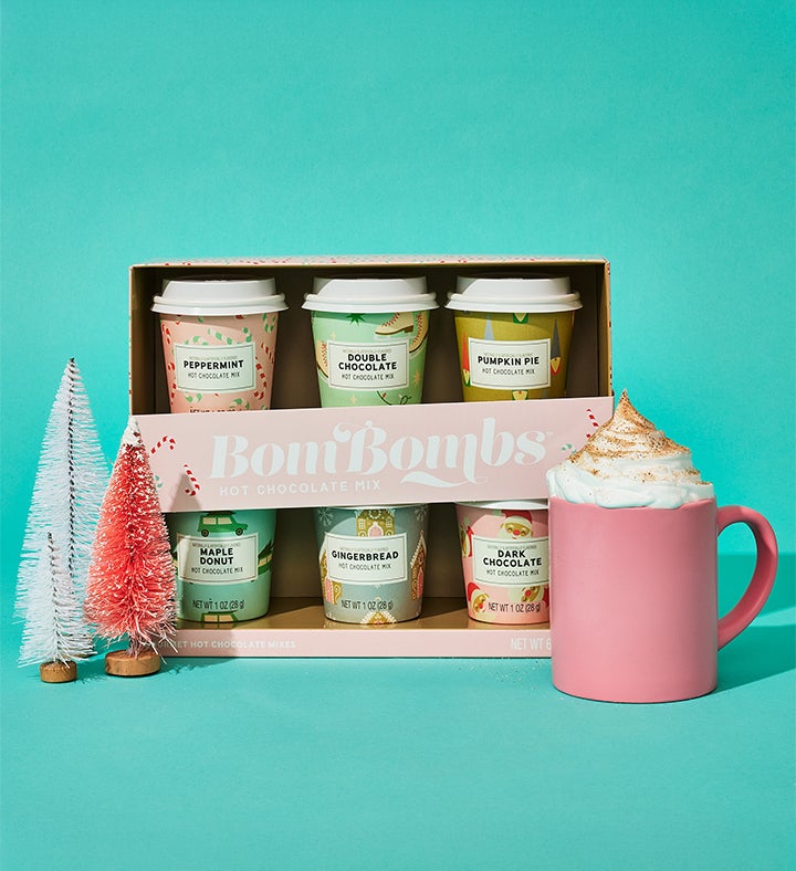 Bombombs Holiday Mini Cups Hot Chocolate Gift Set, Set Of 6