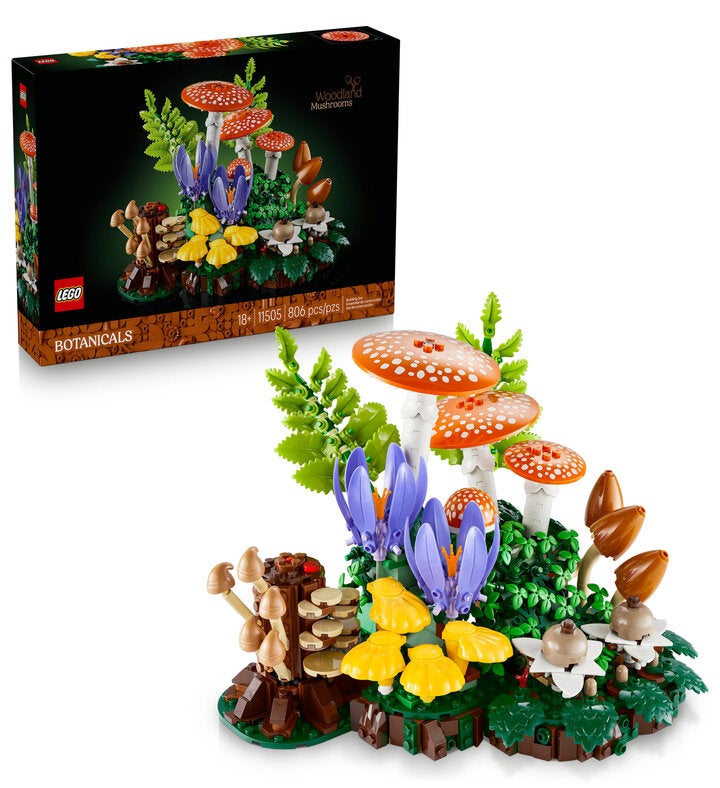 LegoÂ® Botanicals Woodland Mushrooms Building Set 11505