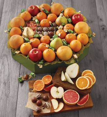 Grand Holiday Fruit Wreath